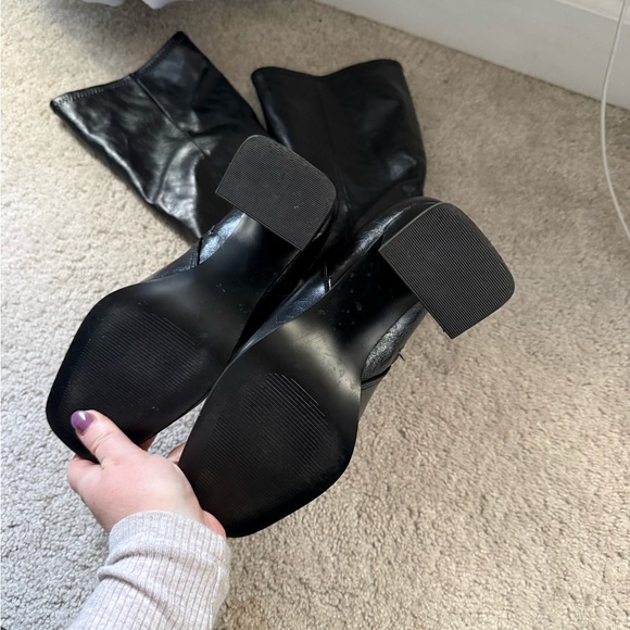 Steve Madden Black Lizah Boots - Picture 5 of 7